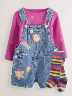 Next Denim - Ensemble salopette cosmique (3mois-7ans) Online