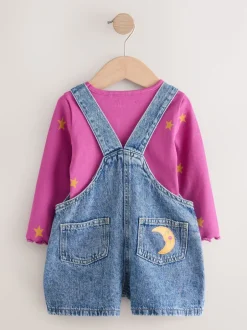 Next Denim - Ensemble salopette cosmique (3mois-7ans) Online