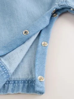 Next Denim - Ensemble Salopettes et Body Manches longues 2 Pieces (0mois-3ans) Discount