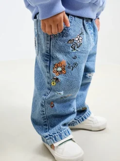 Next Denim - Jean à fleurs (3mois à7ans) Outlet