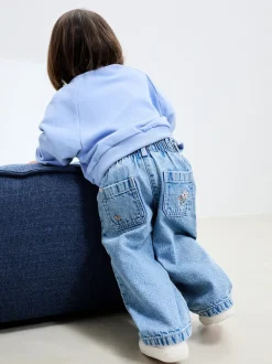 Next Denim - Jean à fleurs (3mois à7ans) Outlet