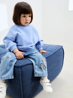 Next Denim - Jean à fleurs (3mois à7ans) Outlet