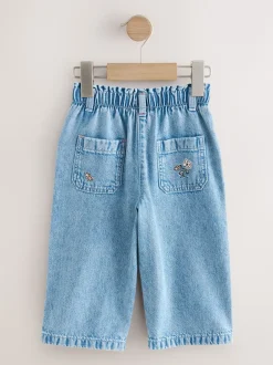 Next Denim - Jean à fleurs (3mois à7ans) Outlet