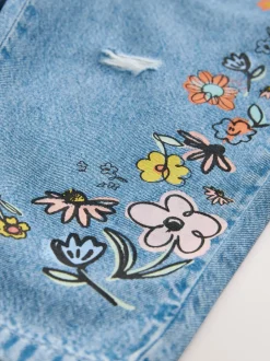 Next Denim - Jean à fleurs (3mois à7ans) Outlet