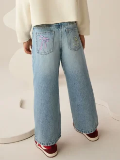 Next Denim - Jean à jambe large brodé (3-16ans) Hot