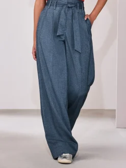 Next Denim - Pantalons ultra-larges ceinturés Online