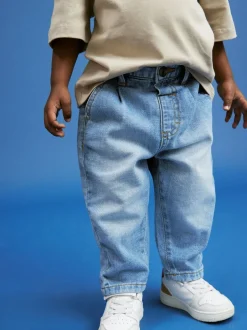 Next Denim bleu clair - Jeans à plis (3mths-7yrs) New