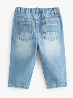 Next Denim bleu clair - Jeans à plis (3mths-7yrs) New