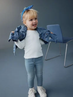 Next Denim bleu clair - Jeggings à taille élastiquée (3mois-7ans) Sale