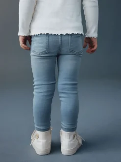 Next Denim bleu clair - Jeggings à taille élastiquée (3mois-7ans) Sale