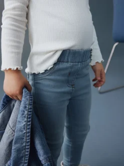 Next Denim bleu clair - Jeggings à taille élastiquée (3mois-7ans) Sale