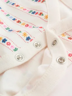 Next Denim brodé - Ensemble Salopettes et Body Manches longues 2 Pieces (0mois-3ans) Outlet