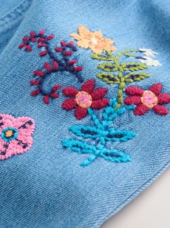 Next Denim brodé - Ensemble Salopettes et Body Manches longues 2 Pieces (0mois-3ans) Outlet