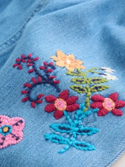 Next Denim brodé - Ensemble Salopettes et Body Manches longues 2 Pieces (0mois-3ans) Outlet