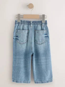 Next Denim effet vieilli bleu clair - Jeans à jambe large (3mths-7yrs) Hot