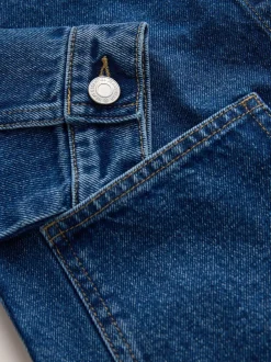 Next Denim Mid Blue - Veste à col en velours côtelé (3-16ans) Outlet