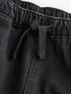 Next Denim noir - Ample Cargos à tirer 100% Cotton Jeans (3mths-7yrs) New