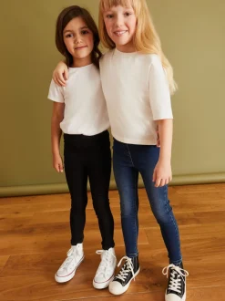 Next Denim noir/foncé - Lot de 2 jeggings à taille élastiquée (3-16ans) Online