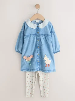 Next Denim Personnage - Ensemble robe chemise et legging (3mois-8ans) Best