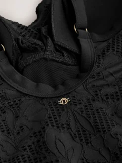 Next - Maillot de bain moulant avec contrôle du ventre Dentelle noire Online