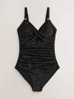 Next - Maillot de bain moulant avec contrôle du ventre Dentelle noire Online