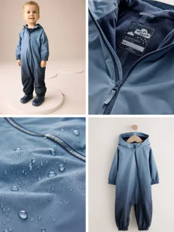 Next - Combinaison imperméable doublée de polaire (3mths-7yrs) Dégradé bleu Sale