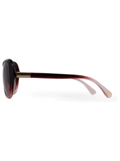 Ted Baker Dégradé Vin Rouge - Lunettes de soleil Blair Fade Discount
