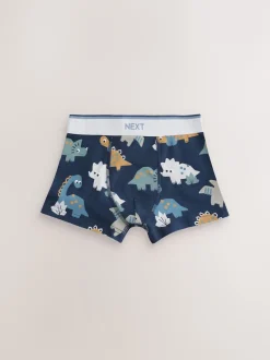 Next Dino bleu/marron - Lot de 5 boxers (1.5-12ans) Discount