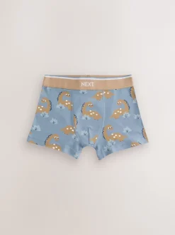 Next Dino bleu/marron - Lot de 5 boxers (1.5-12ans) Discount