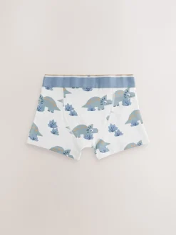 Next Dino bleu/marron - Lot de 5 boxers (1.5-12ans) Discount