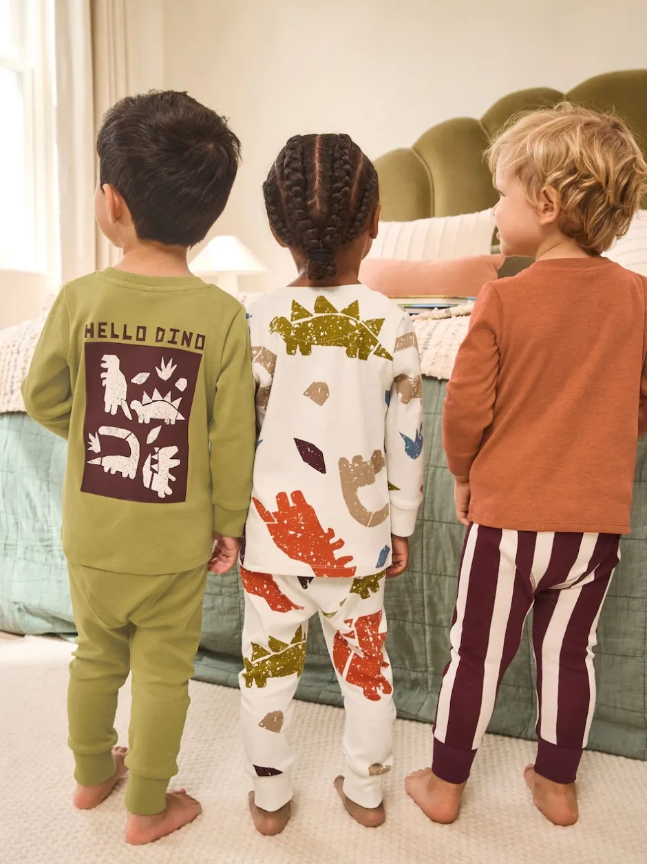 Next - Lot de 3 pyjamas Snuggle (9mois-10ans) Dino multicolore brillant Outlet