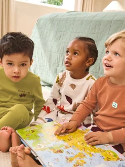 Next - Lot de 3 pyjamas Snuggle (9mois-10ans) Dino multicolore brillant Outlet