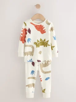 Next - Lot de 3 pyjamas Snuggle (9mois-10ans) Dino multicolore brillant Outlet