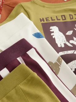 Next - Lot de 3 pyjamas Snuggle (9mois-10ans) Dino multicolore brillant Outlet