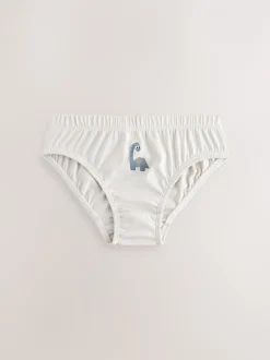 Next Dinosaure bleu - 100% Coton Imprimé Caleçons 5 Pack (1.5-10ans) New