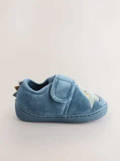 Next - Chaussons Cupsole doublés chauds Dinosaure bleu Clearance