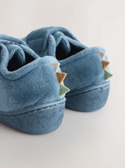 Next - Chaussons Cupsole doublés chauds Dinosaure bleu Clearance