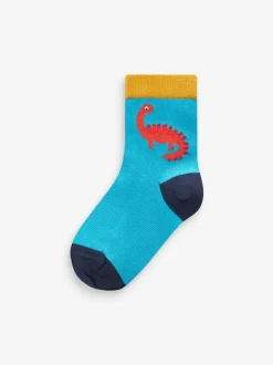 Next Dinosaure couleur vive - 10{Paquet de chaussettes en coton riche Best