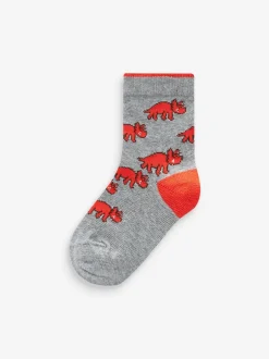 Next Dinosaure couleur vive - 10{Paquet de chaussettes en coton riche Best