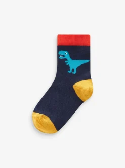 Next Dinosaure couleur vive - 10{Paquet de chaussettes en coton riche Best