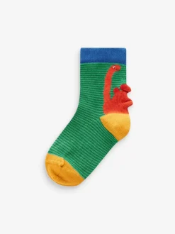 Next Dinosaure couleur vive - 10{Paquet de chaussettes en coton riche Best