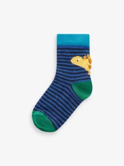 Next Dinosaure couleur vive - 10{Paquet de chaussettes en coton riche Best