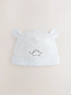 Next Dinosaure gris - Paquet de bonnets pour bébé 3 (0-18mths) New