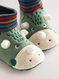 Next Dinosaure vert - Chaussures bottines chaussettes bébé (0-18mois) Sale