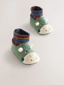 Next Dinosaure vert - Chaussures bottines chaussettes bébé (0-18mois) Sale