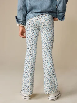 Next - Leggings évasés à côtes (3-16ans) Ditsy bleu Best