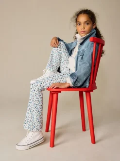 Next - Leggings évasés à côtes (3-16ans) Ditsy bleu Best