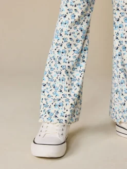 Next - Leggings évasés à côtes (3-16ans) Ditsy bleu Best