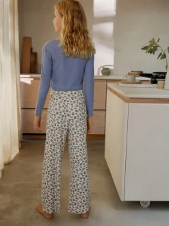 Next Ditsy bleu - Pyjama à taille pliée douce (3-16ans) Best