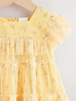 Next Ditsy jaune - Robe en maille bébé (0mois à2ans) Best